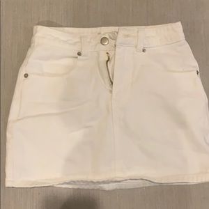 White denim star skirt